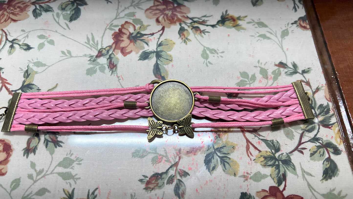 Faux Leather Wrap Bracelet