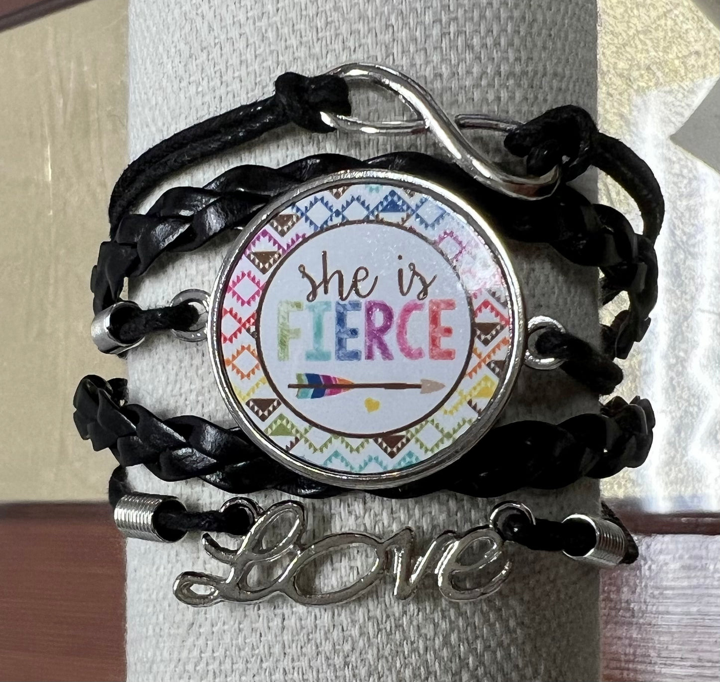 Faux Leather Wrap Bracelet