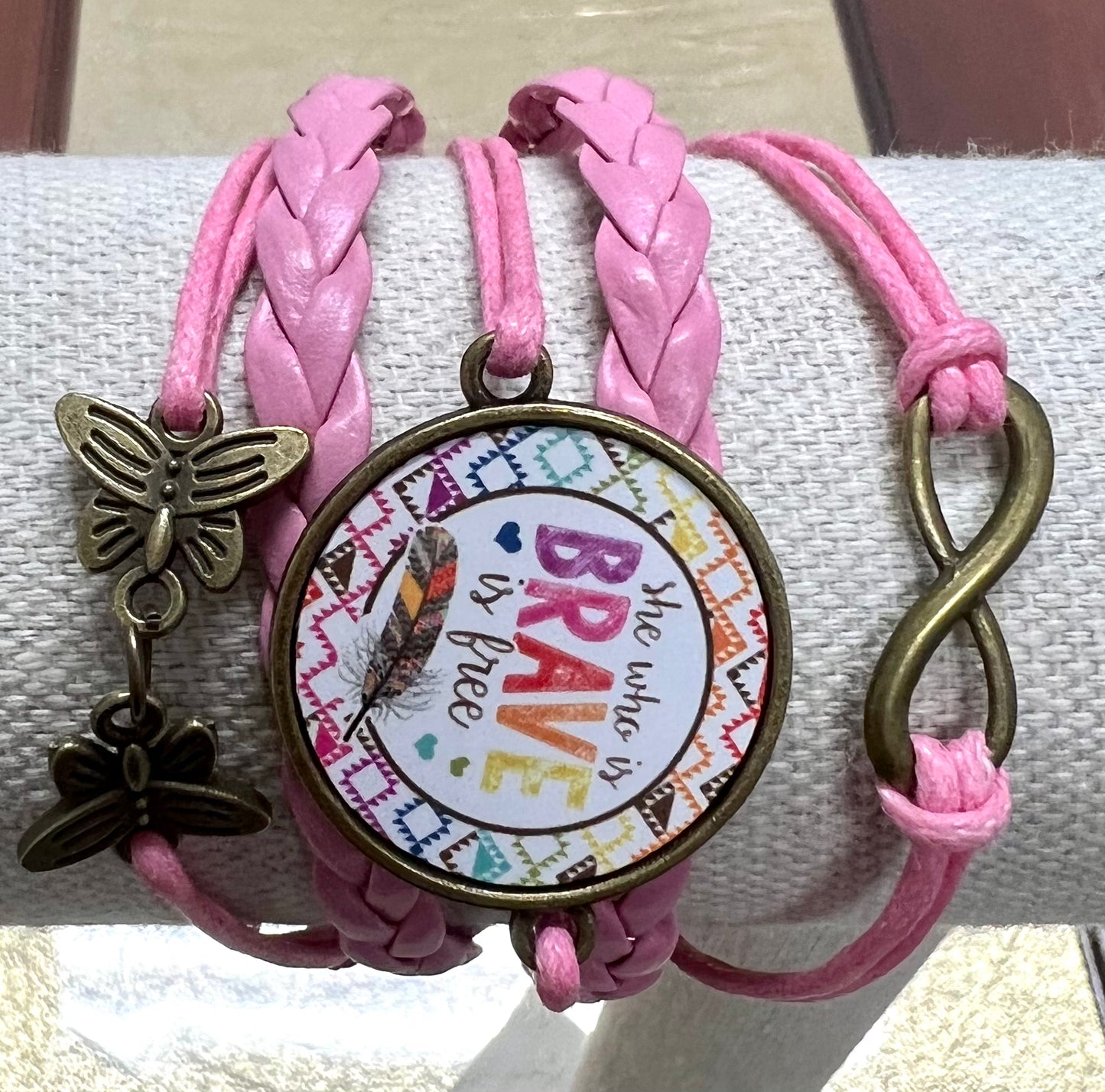 Faux Leather Wrap Bracelet