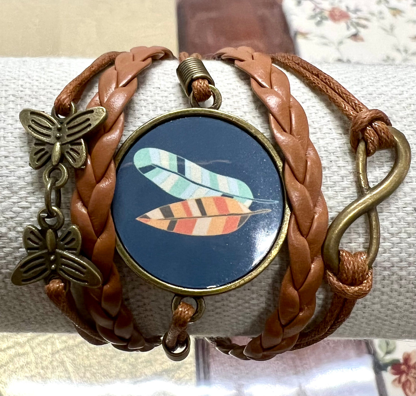 Faux Leather Wrap Bracelet