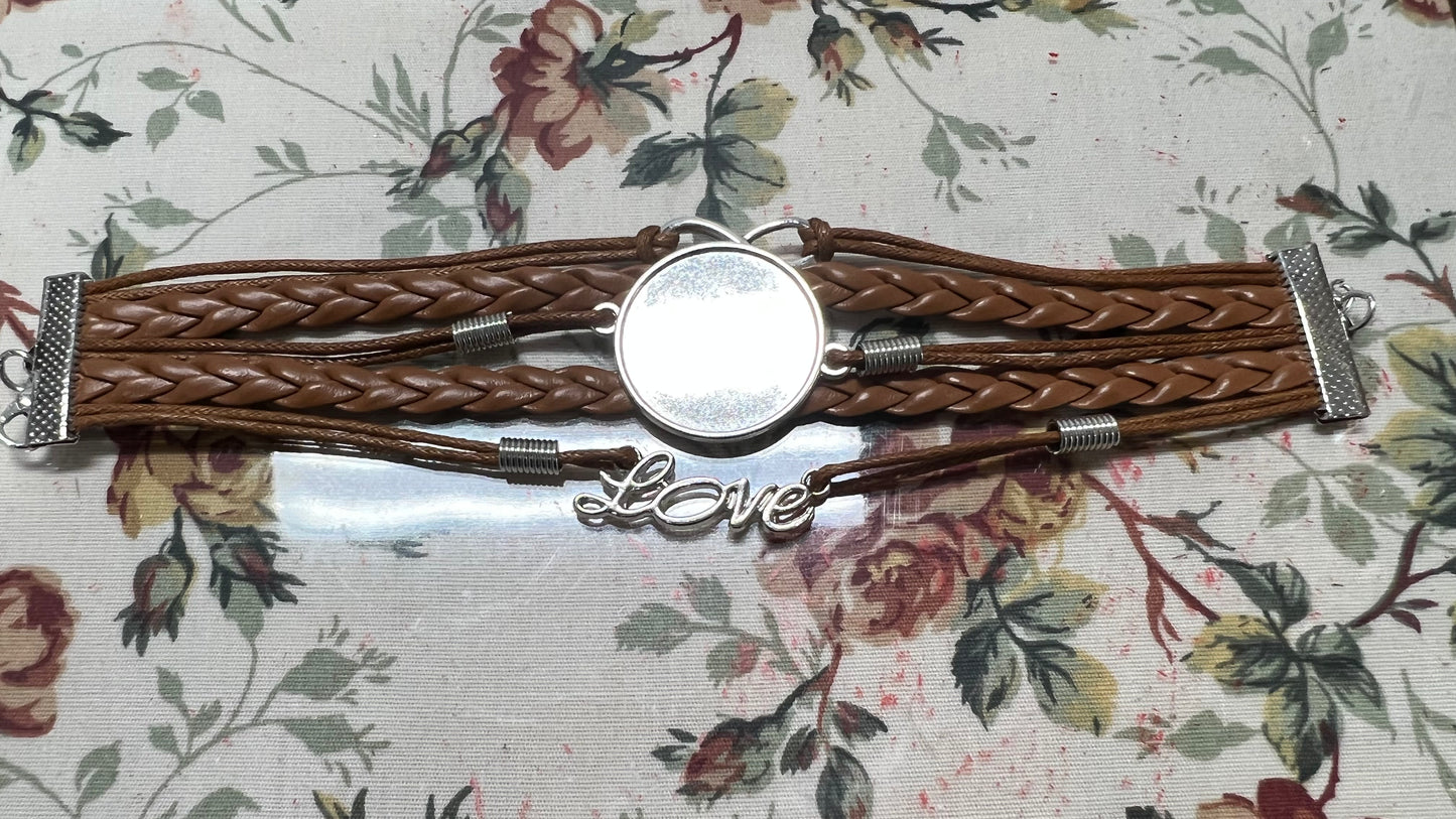 Faux Leather Wrap Bracelet