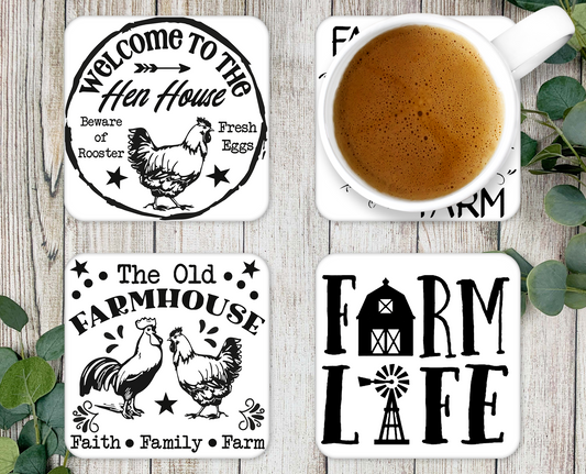 🌟 Coasters – Set of 4